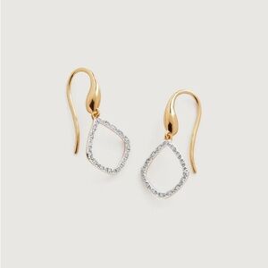 Monica Vinader Diamond Riva Kite Drop Earrings